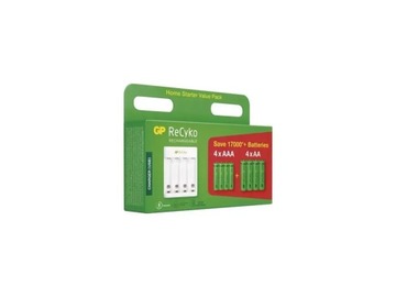 EMOS Ładowarka akumulatorowa GP Eco E411 + 4× AA 2100 + 4× AAA 800 B51418