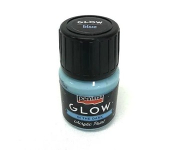 СВЕТЯЩАЯСЯ В ТЕМНОТЕ акриловая КРАСКА Glow blue 30 мл - Pentart