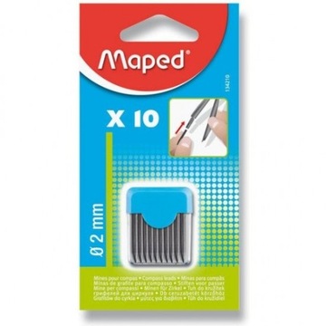Вставки для циркуля - графит 2 мм 10 шт. MAPED/Map