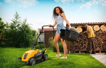 ЭЛЕКТРИЧЕСКАЯ КОСИЛКА 3000ВТ И МОЩНАЯ 38СМ ДЛЯ ТРАВЫ RIWALL REM 3817 PRO