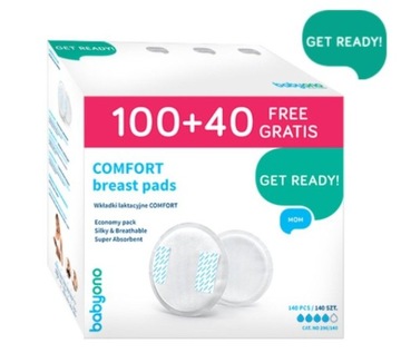 B.O.296/140 Прокладки для кормления COMFORT 100+40 шт БЕСПЛАТНО