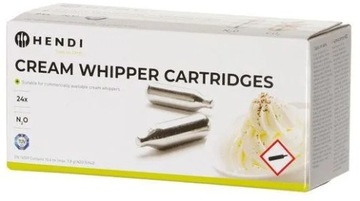 Картриджи для сифона для взбитых сливок, газ N2O, 24 шт.