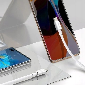 Кабель Baseus USB type C - USB type C, 2 м, белый