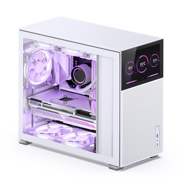 Jonsbo D41 MESH Screen ATX Gehäuse, закаленное стекло - белый
