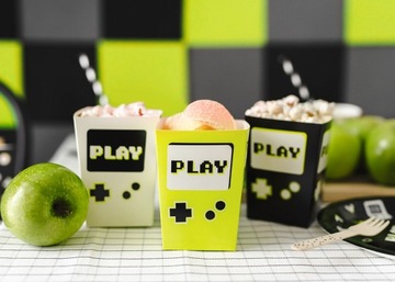 Коробки для попкорна 6 шт. GAMER PARTY GAMER'S BIRTHDAY