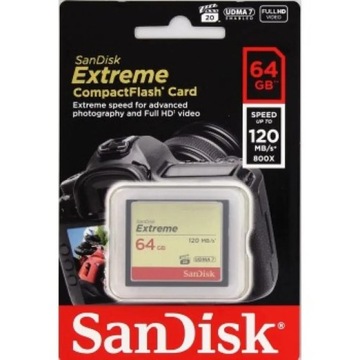 Карта памяти CompactFlash SanDisk Extreme 64 ГБ
