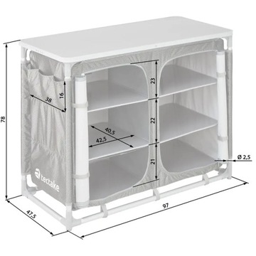 Походная кухня TecTake 402923 97X47,5X78 см