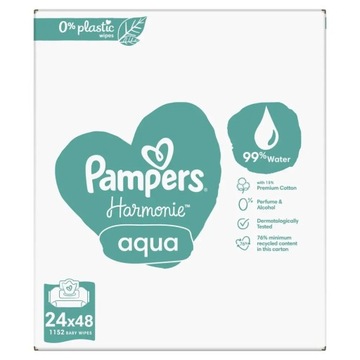 Влажные салфетки Pampers Harmonie Aqua 24 x 48 шт.