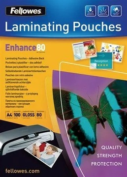 Folia do laminacji Fellowes A4 2-80 µm 100 szt x3