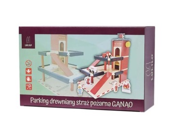 DREWNIANA REMIZA PARKING DLA AUTEK Z WINDĄ MONTESSORI