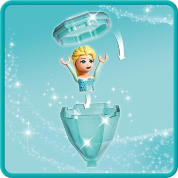 PREZENT LEGO DLA 5, 6 LATKI DISNEY PRINCESS 43199 Dziedziniec zamku Elzy +