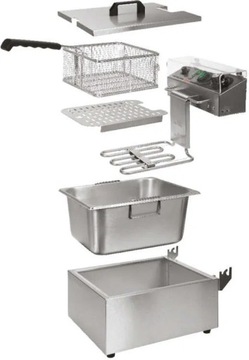 ДВОЙНАЯ ФРИТЮРНИЦА 2X6L 2X3KW YG-04622