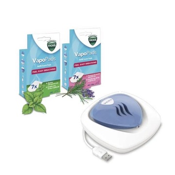 VICKS VH1800EU Портативный безводный диффузор для картриджей с ароматизаторами