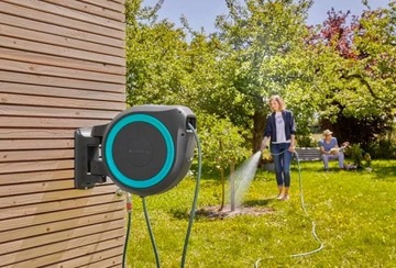 НАСТЕННЫЙ БАРАБАН ДЛЯ ПОЛИВА ГАЗОНА САДОВ Gardena RollUp L [30 м]