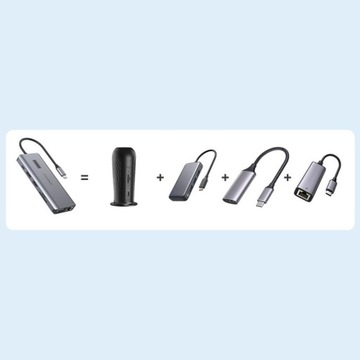 Адаптер Choetech 12in1 HUB-M26 USB-C на USB-C USB