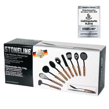 Набор кухонной утвари Stoneline, 9 предметов, дерево