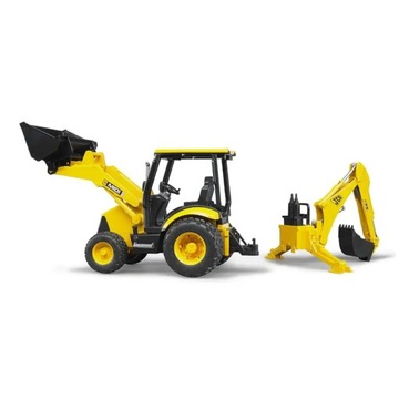 Погрузчик и экскаватор Bruder JCB Midi CX, желтый