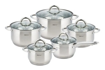 KINGHOFF СЕРЕБРЯНЫЕ ГОРШКИ 10 ЭЛЕКС KH-4449