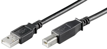 MicroConnect USB2.0 A-B 5 м M-M Черный