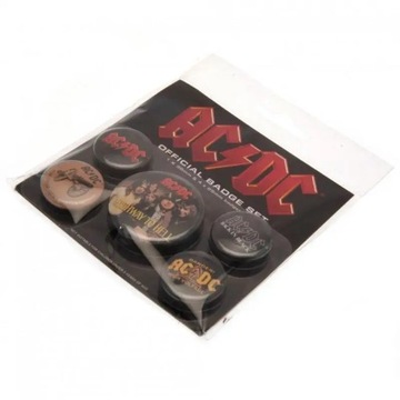 Przypinki do ubrań AC/DC Logo na plecak 5 sztuk