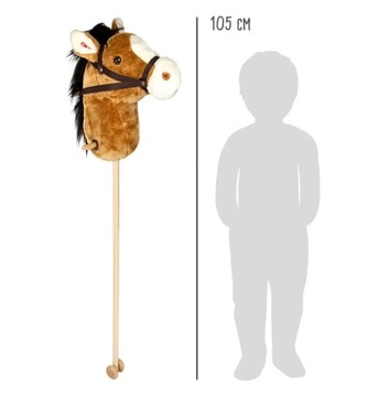 KOŃ NA PATYKU HOBBY HORSE DO GALOPOWANIA DUŻY
