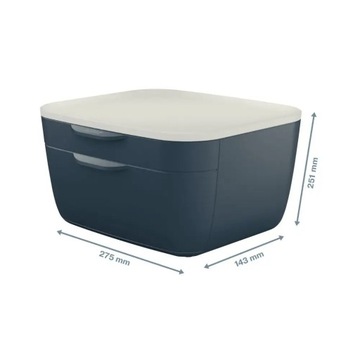 Контейнер Leitz Cozy с 2 ящиками, серый x2