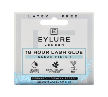 Eylure 18 Hour Lash Glue прозрачный клей для ресниц Clear Finish без латекса