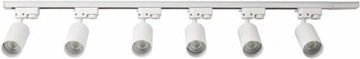 Zestaw Szyna Szynoprzewód 2m + 5x Lampa GU10 LED Oświetlenie Szynowe