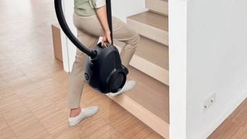 BOSCH BGLS2BA3H черный пылесос с мешком HEPA