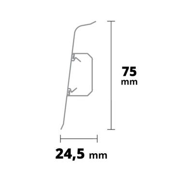 Плинтус SG75 2,2 м Дуб Кальвадос