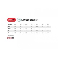 Роликовые коньки Playlife - Lancer 84 - черный/желтый - 42