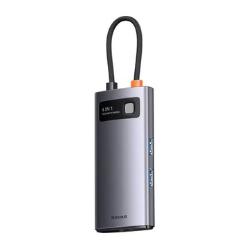 Адаптер BASEUS HUB 4 в 1 Type C на 3 адаптера USB 3.0 + Ethernet RJ45