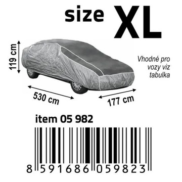 Противоградовый брезент XL — 530×177×119 см