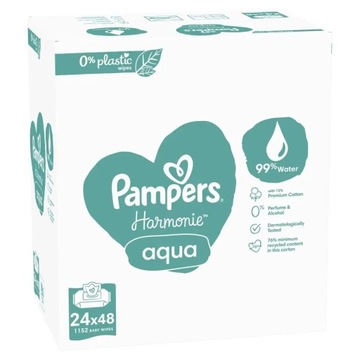 Влажные салфетки Pampers Harmonie Aqua 24 x 48 шт.