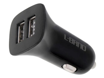 L-BRNO Автомобильное зарядное устройство Dual USB + Lightning