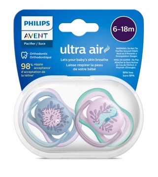 Ортодонтическая силиконовая соска Philips Avent 6 м +