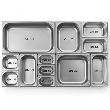 Pojemnik GN 1/1 HENDI Kitchen Line 14L, (H)100mm