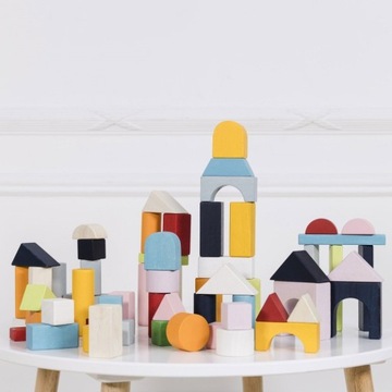 Деревянные кубики в сетке - 60 штук Le Toy Van