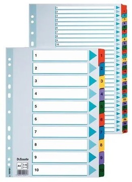 BINDING Вкладки для папок Организационные синие разделители