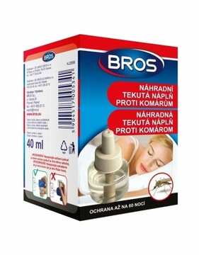 BROS Płyn do Elektro na Komary Biobójcze PRZECIW KOMAROM Ochrona 60 Nocy