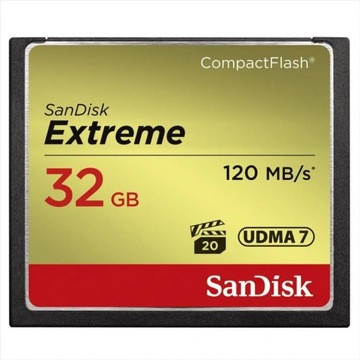 SANDISK 32 ГБ Compact Flash EXTREME CF +120/85 МБ/с