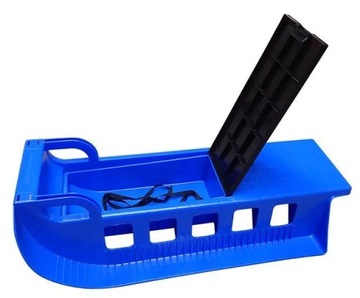 Sanki dziecięce Kamzik plastikowe, niebieskie