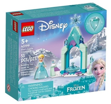 PREZENT LEGO DLA 5, 6 LATKI DISNEY PRINCESS 43199 Dziedziniec zamku Elzy +