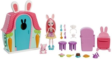 Zestaw Mattel Enchantimals Chatka Króliczka lalka + domek + zwierzątko