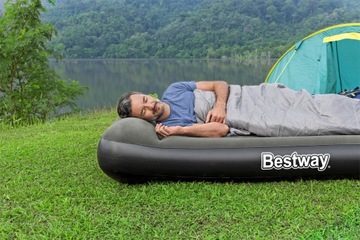 Двуспальный матрас Bestway 191 х 137 х 30 см бежевый и коричневый