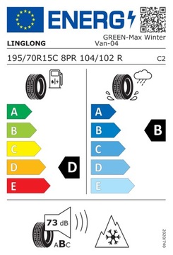 1x 195/70R15C LINGLONG GREEN-MAX ЗИМНИЙ ФУРГОН 104R