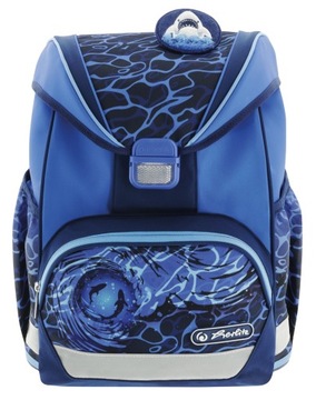 Школьная сумка с HERLITZ ULTRALIGHT PLUS BLUE SHARK + БЕСПЛАТНЫЕ аксессуары