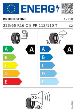 4шт 225/65R16C 112T Bridgestone DURAVIS R660 ECO SUMMER