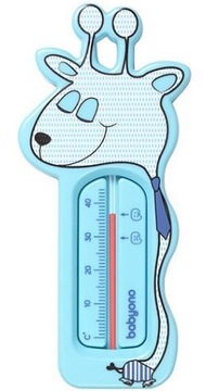 Аналоговый термометр для ванны Babyono 775/01, синий жираф