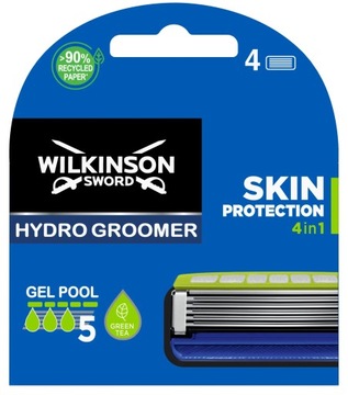 Wilkinson Hydro5 Groomer Skin Protection, 4 лезвия, вставки, ножи